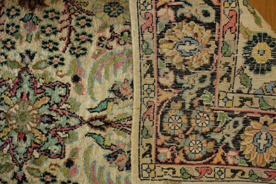 Spód dywanu jedwabnego