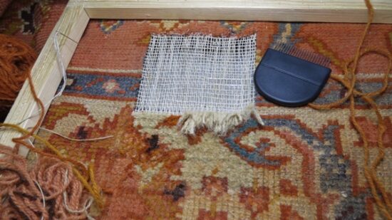 Renowacja dywanu na półmetku
