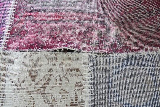 Rozpruty przez koty dywan patchworkowy