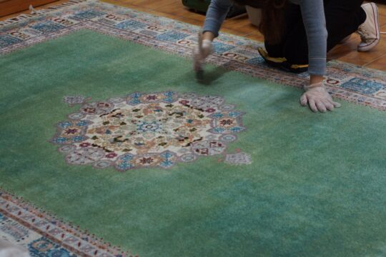 Usuwanie odbarwień w dywanie